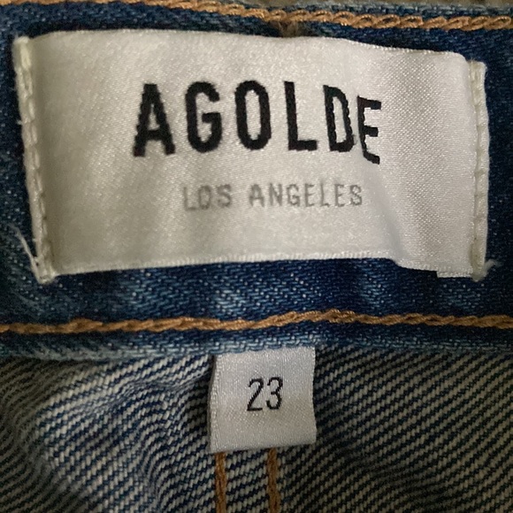 AGOLDE Parker Vintage Cut-Off Denim Shorts in color clutch NWT - Picture 11 of 11